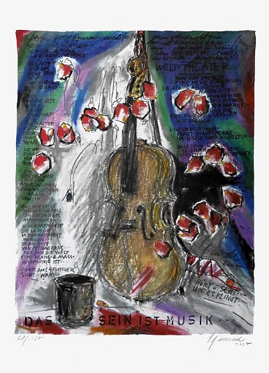 Das Sein ist Musik 2006 Farb Litho-Offset Auflage: 120 Größe: 50 x 70 cm 120,- Euro